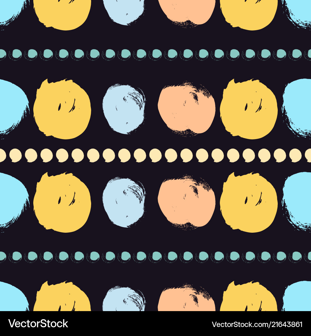 Seamless colorful pattern with circles Vector Image