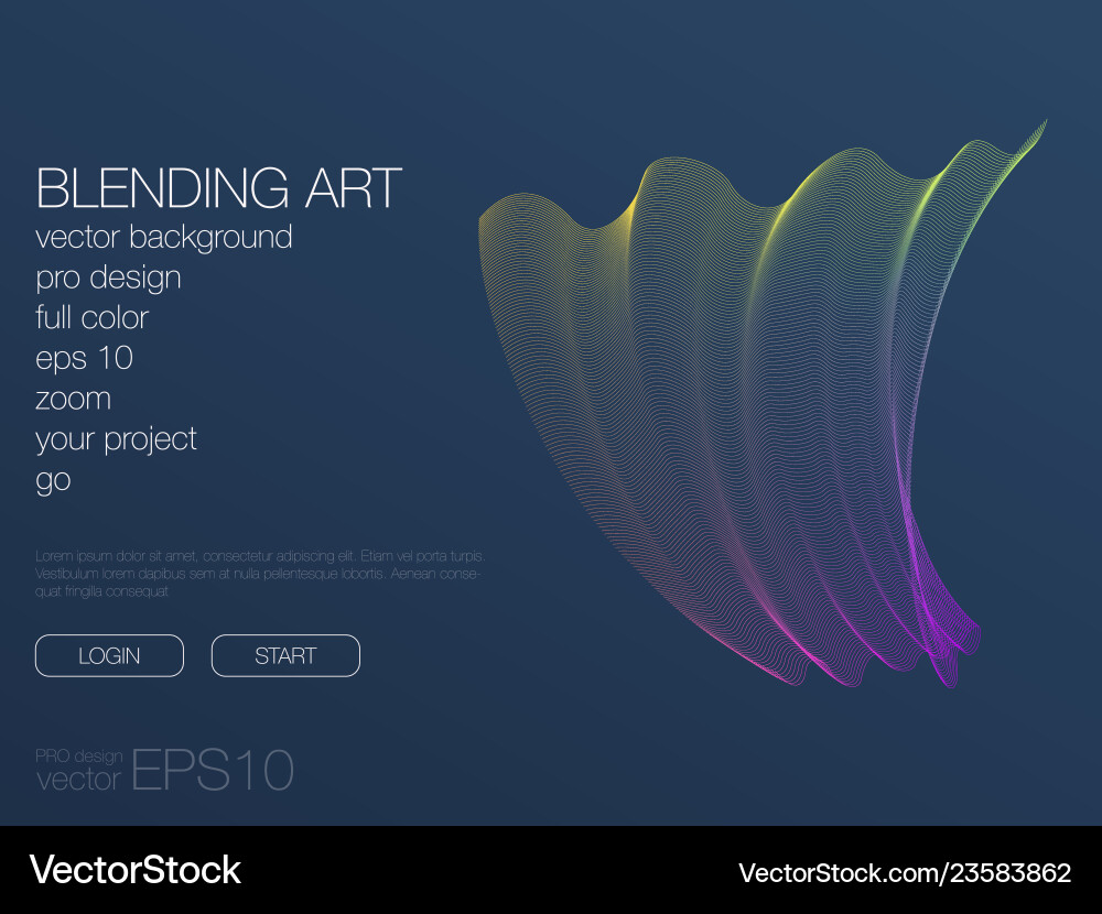 Abstract blend background template for web site Vector Image