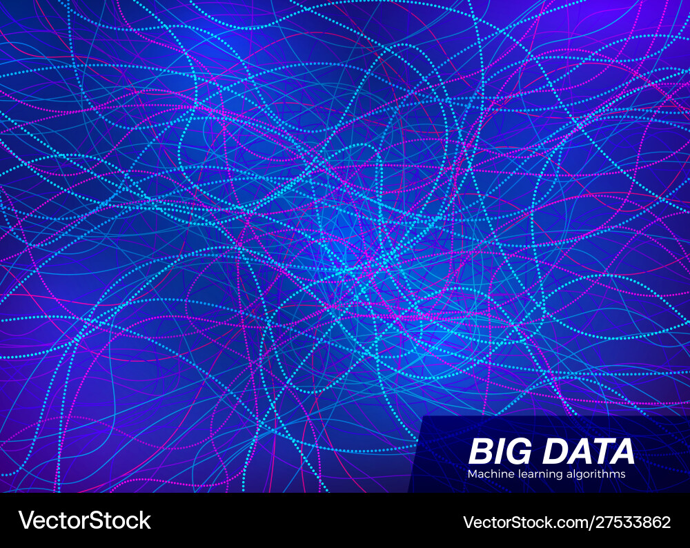Big data visual concept abstract technology Big data visual concept abstract technology vector image