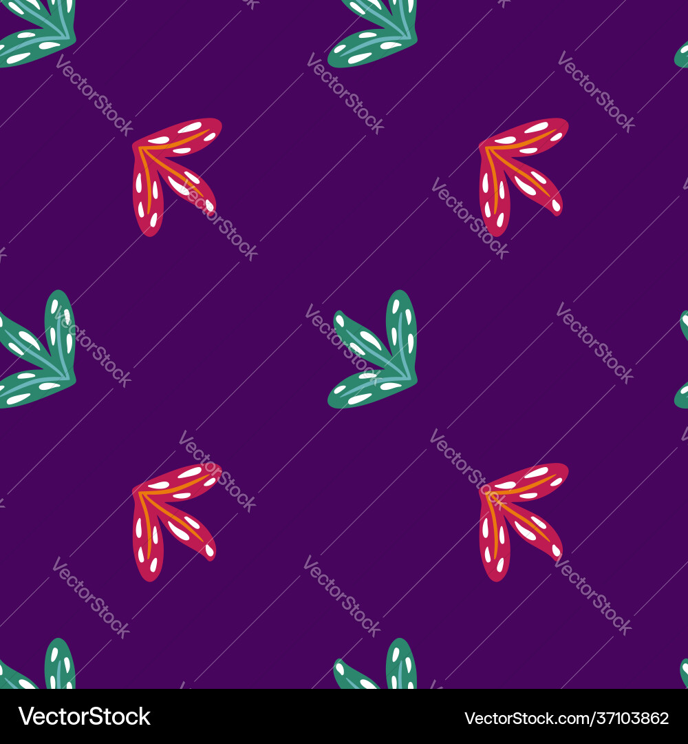 Seamless botanic pattern in minimalistic style Seamless botanic pattern in minimalistic style vector image