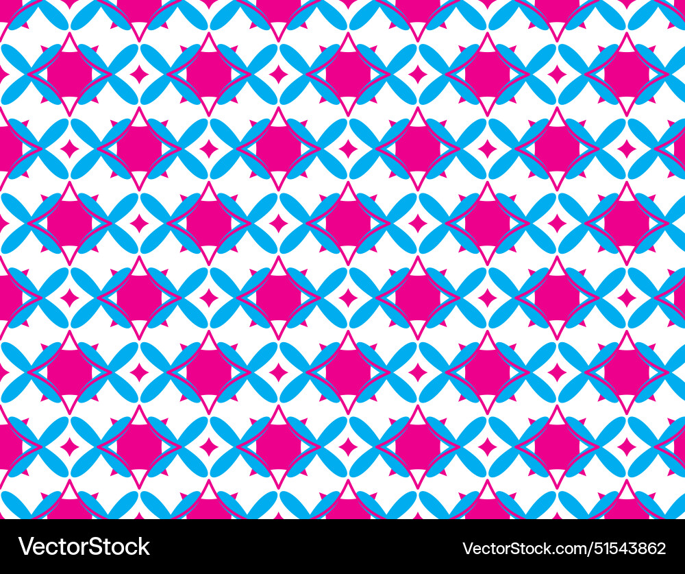 Seamless pattern design with different shapes vector image