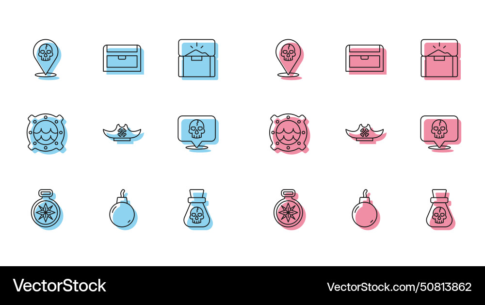 Set line compass bomb ready to explode location Set line compass bomb ready to explode location vector image