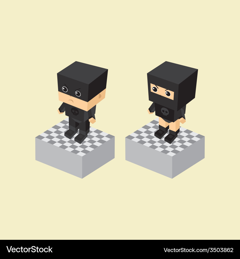 Villain character option game assets element vector image