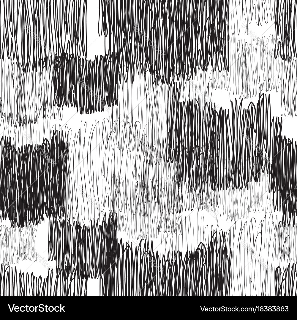 Abstract geometric seamless pattern line drawn Vector Image