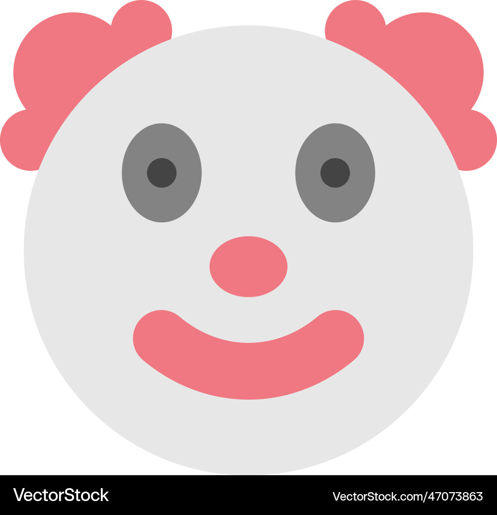 Clown face icon image suitable for mobile Vector Image