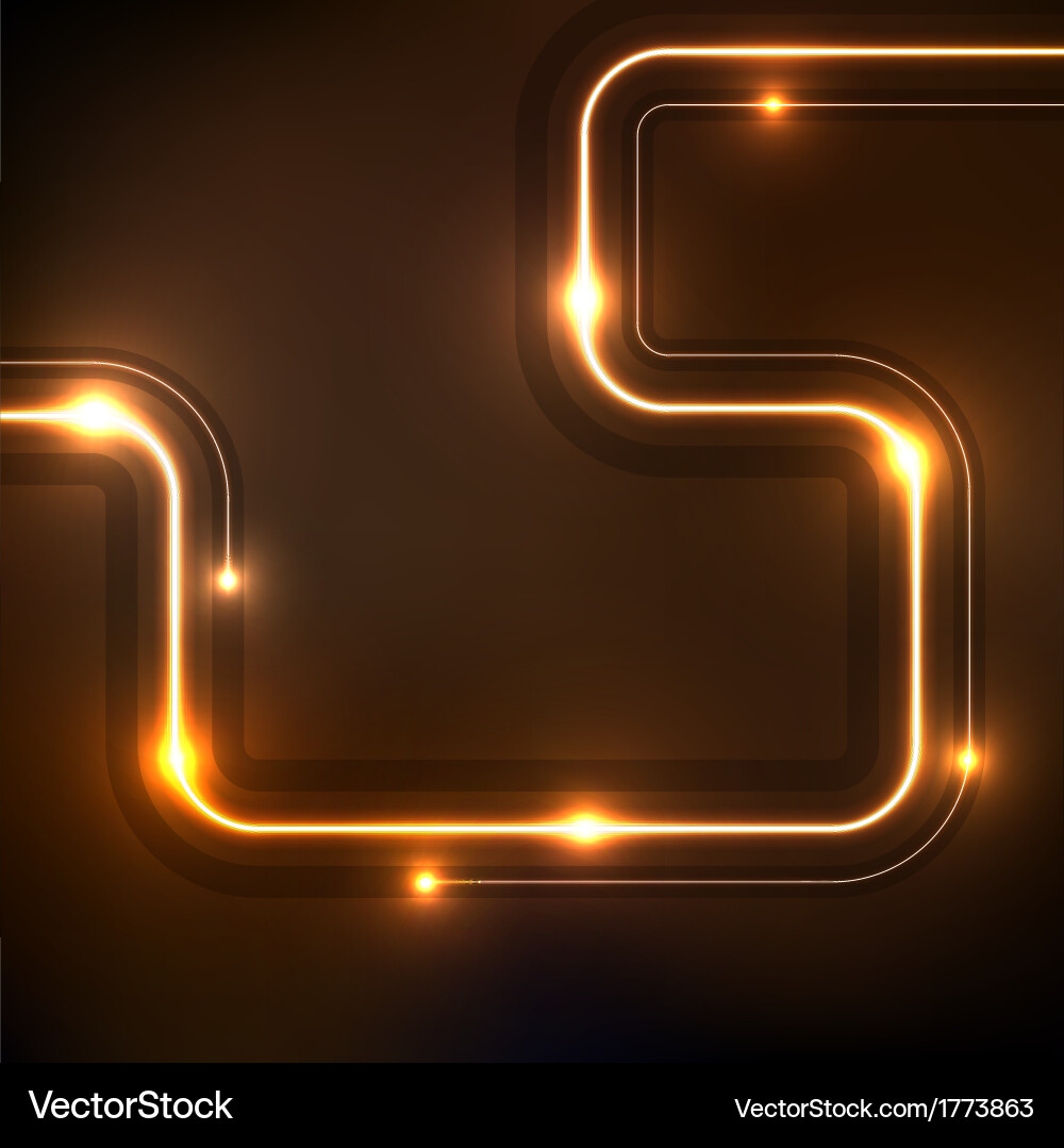Glowing Circuit Board Abstract Background vector image