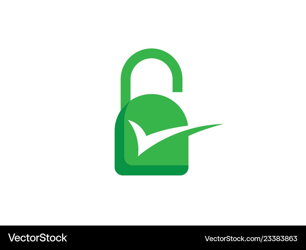 Lock web security and guard icon logo Vector Image
