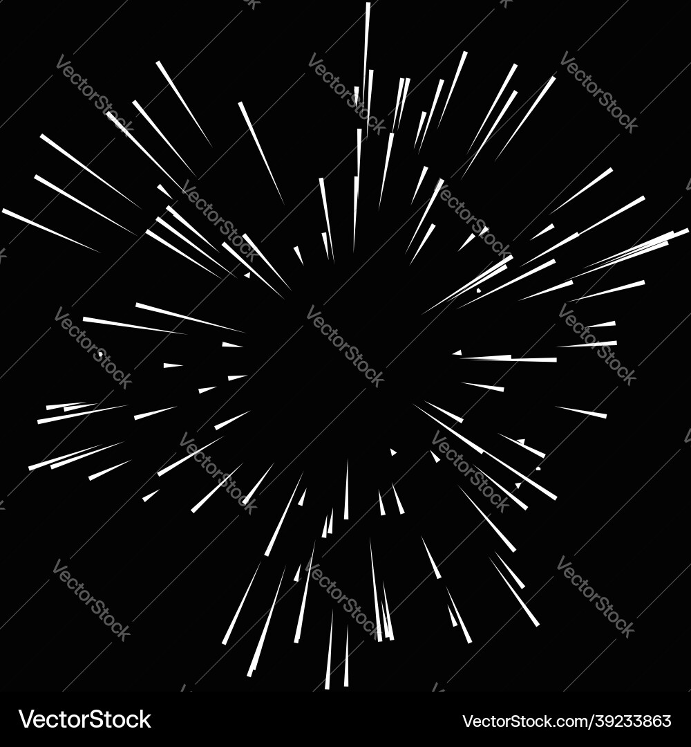Radial radiating dynamic rays beams lines Radial radiating dynamic rays beams lines vector image