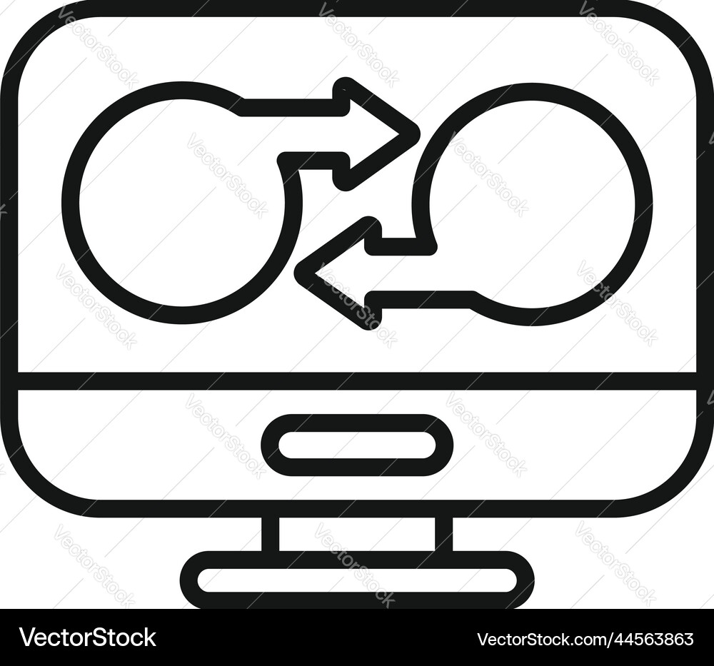 Redesign color icon outline web design Redesign color icon outline web design vector image