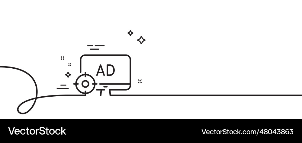 Seo adblock line icon search engine optimization Seo adblock line icon search engine optimization vector image