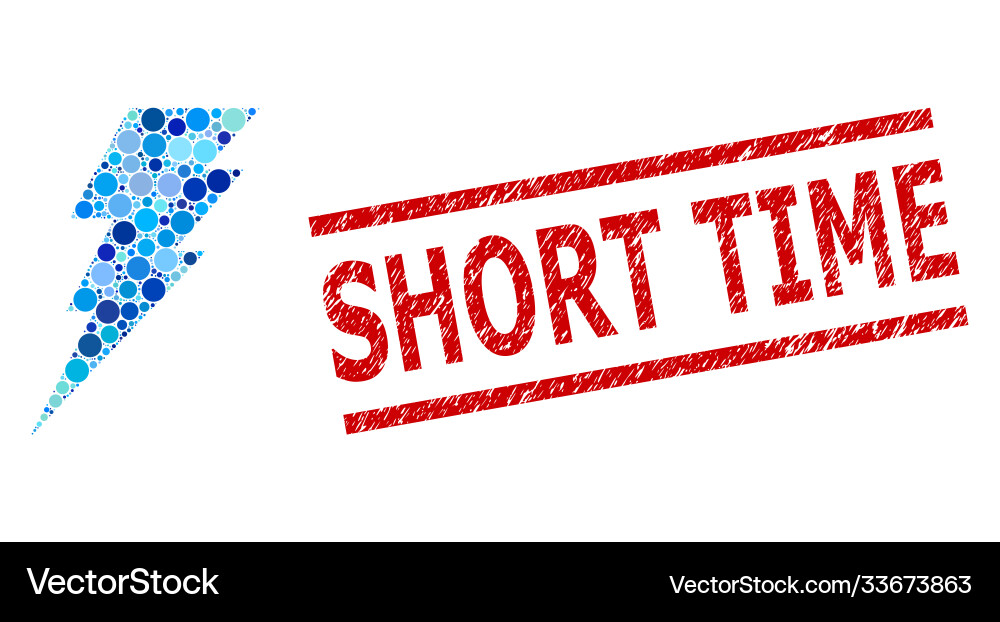 Textured short time stamp and execute composition Textured short time stamp and execute composition vector image
