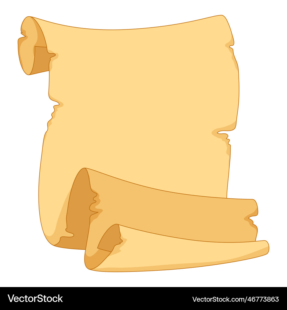Vintage scroll image of papyrus Vintage scroll image of papyrus vector image