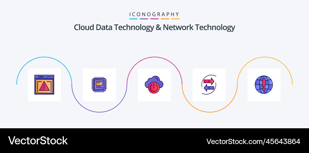 Cloud data technology and network line vector image