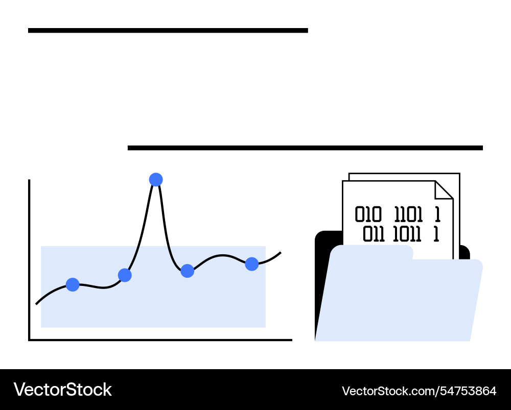 Data trends and digital storage analyzing graphs Data trends and digital storage analyzing graphs Vector Image