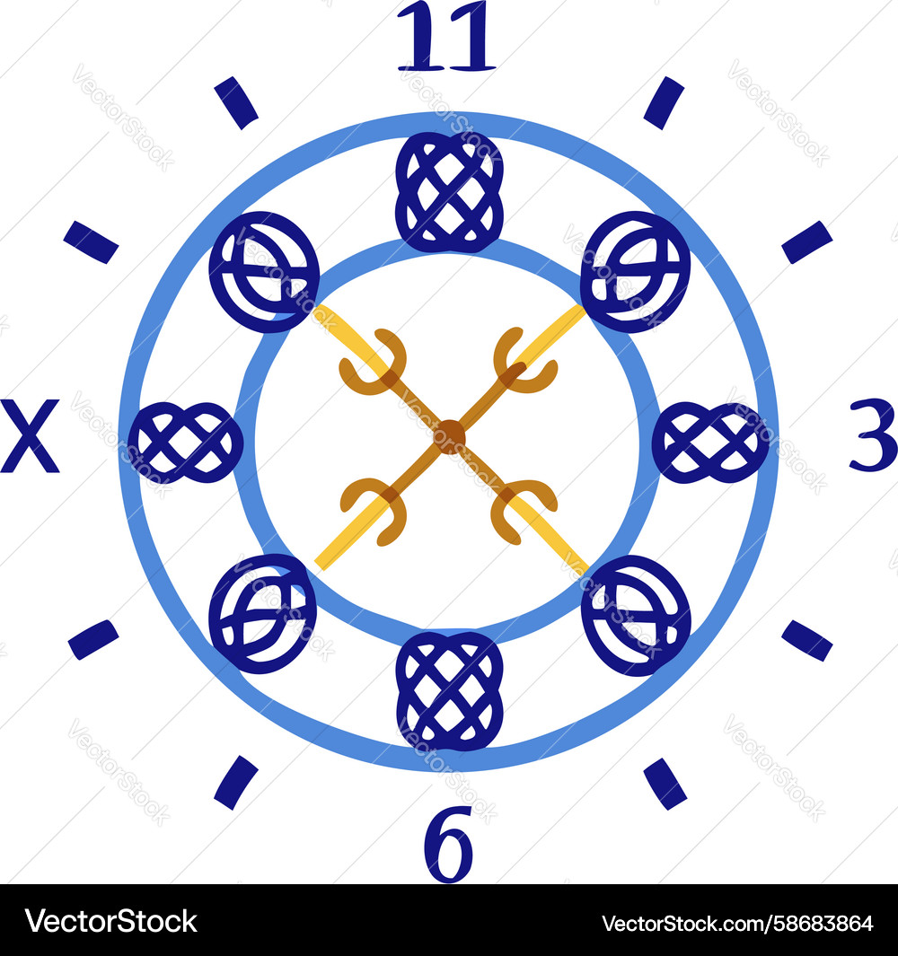 Dynamic Clock Gears Vector Image