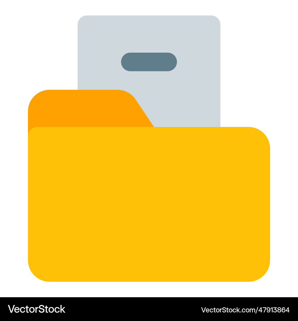 Folder files directory in system for storage vector image