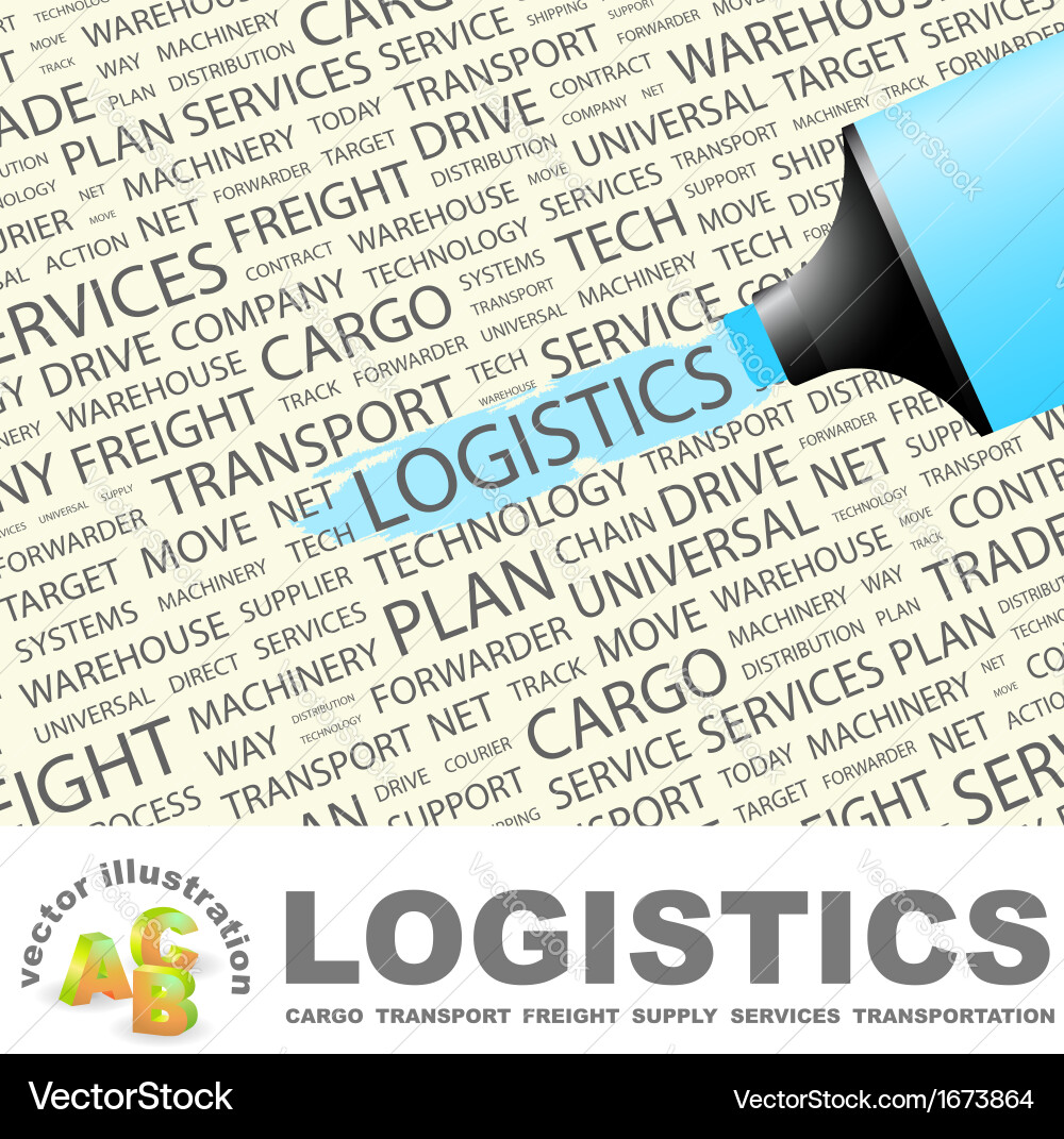 Logistics & Supply Chain Vector Image