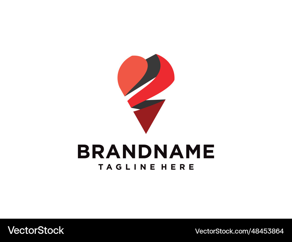 Mark logo location iconmap for maps google vector image