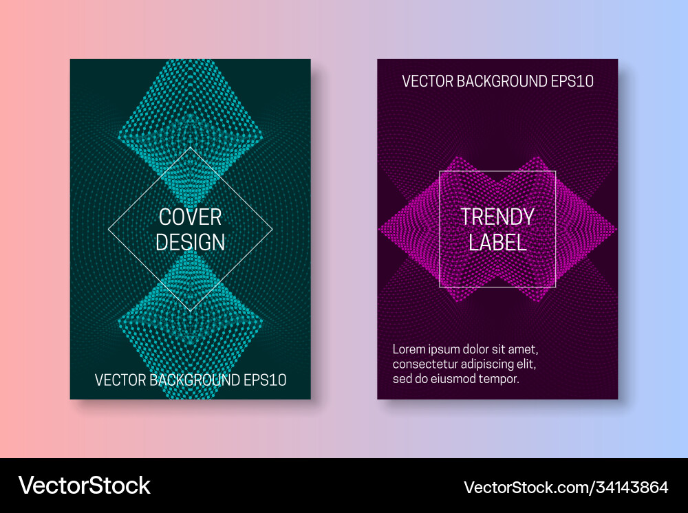 Over templates with symmetric digital pattern Over templates with symmetric digital pattern vector image