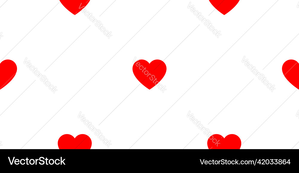 Seamless repeatable heart shape icon pattern Seamless repeatable heart shape icon pattern Vector Image