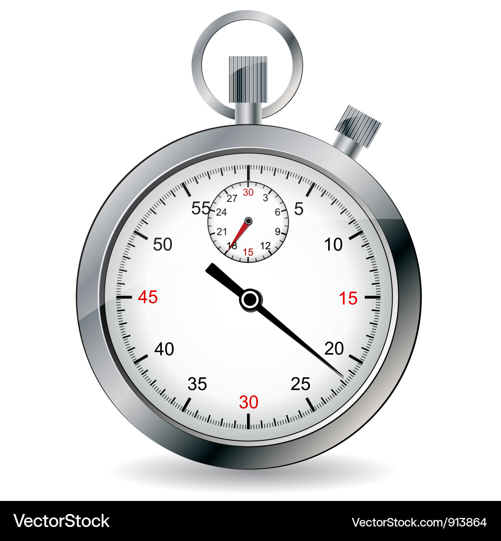 Stopwatch Royalty Free Vector Image - VectorStock