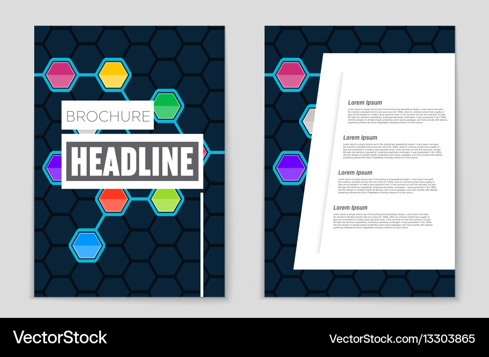 Abstract layout background set for art Vector Image