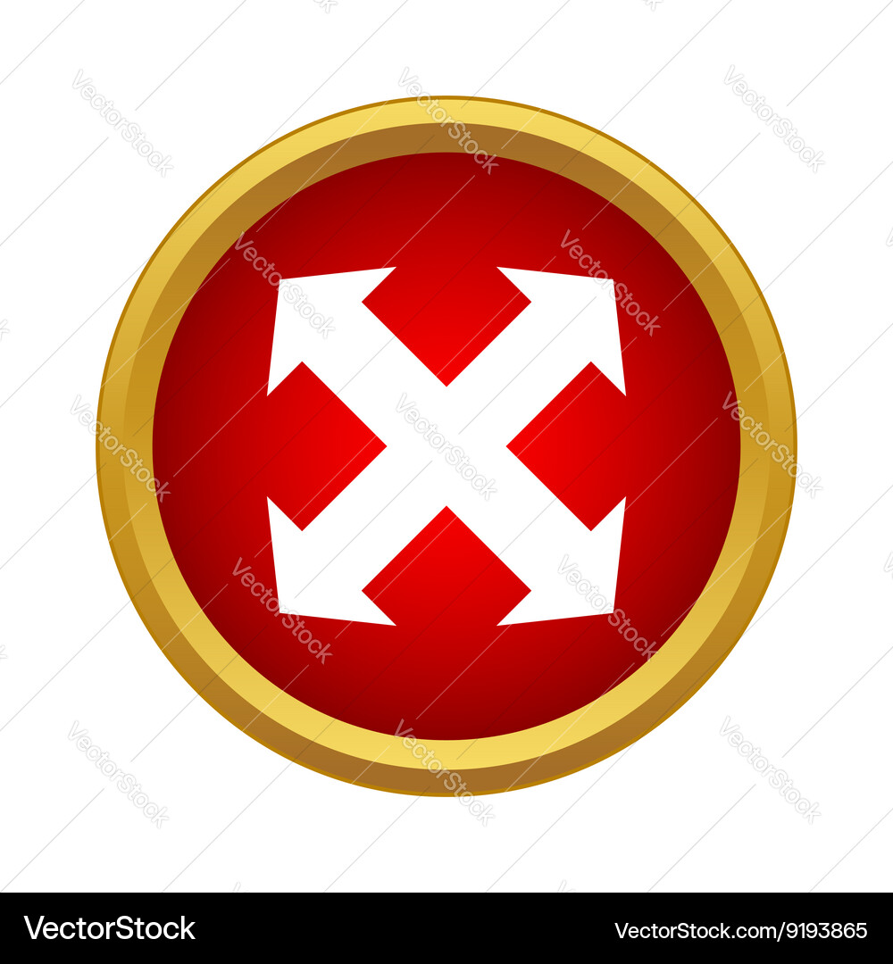 Fullscreen icon simple style vector image