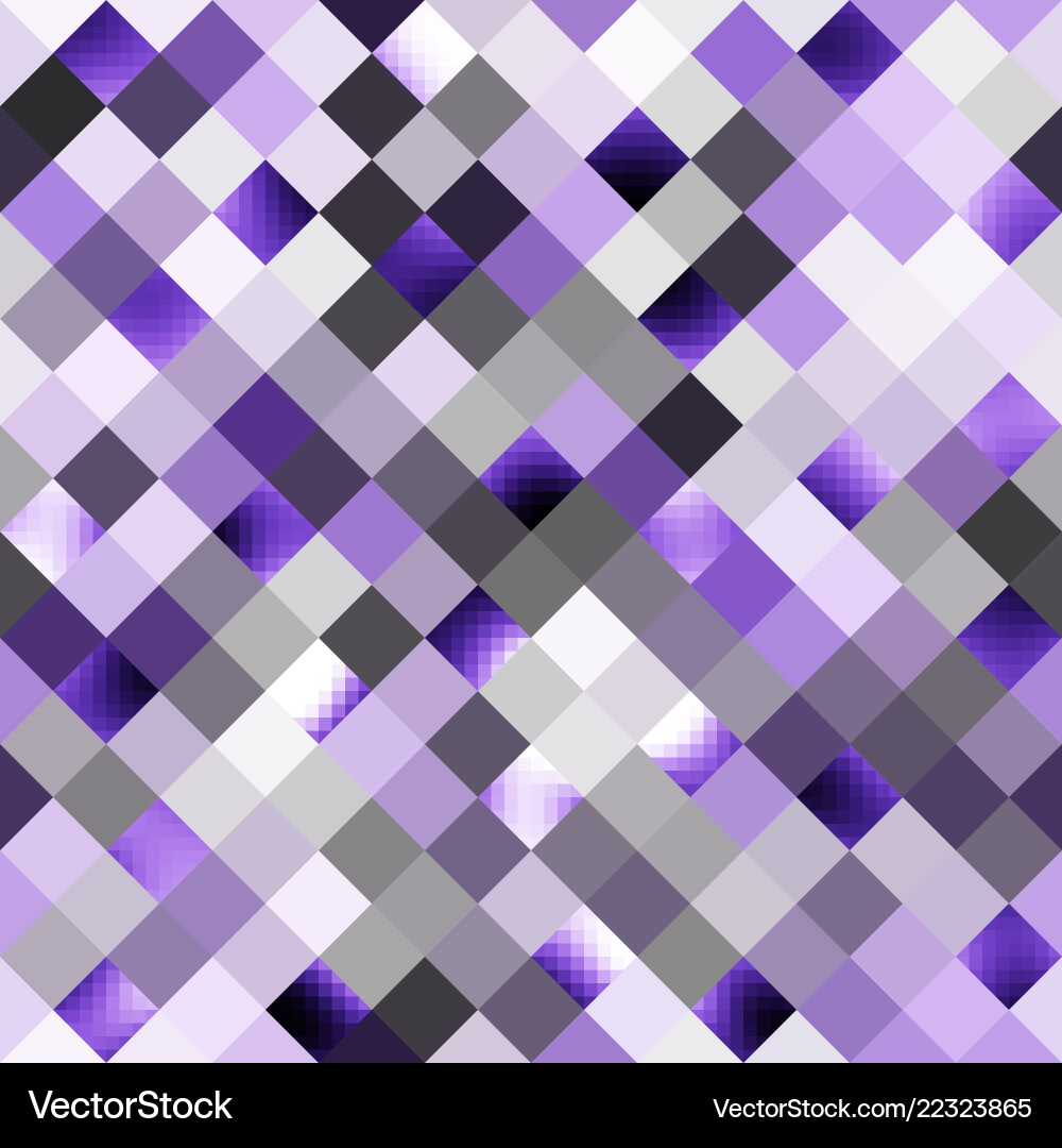 Geometric abstract pattern in low poly pixel art vector image