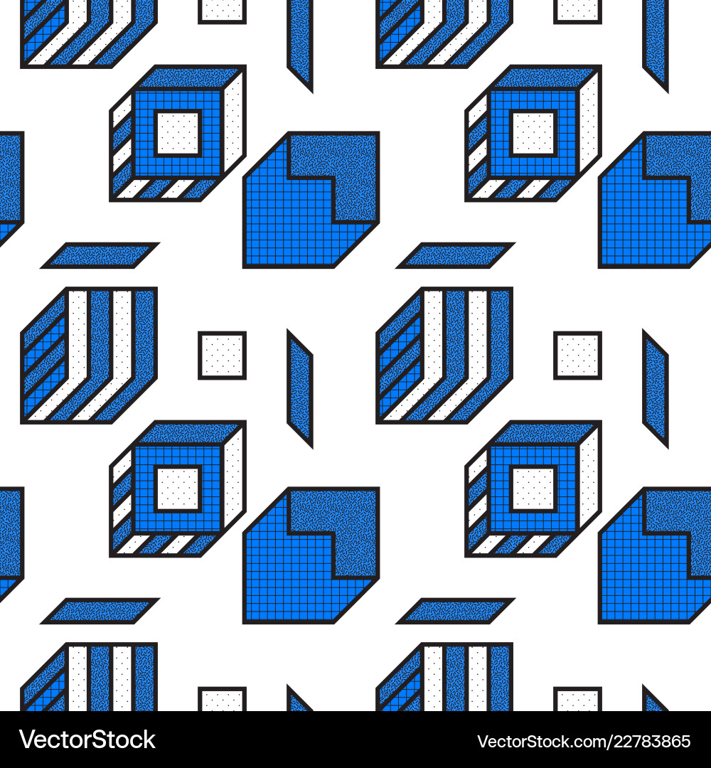 Geometric seamless patterns with textured Geometric seamless patterns with textured vector image
