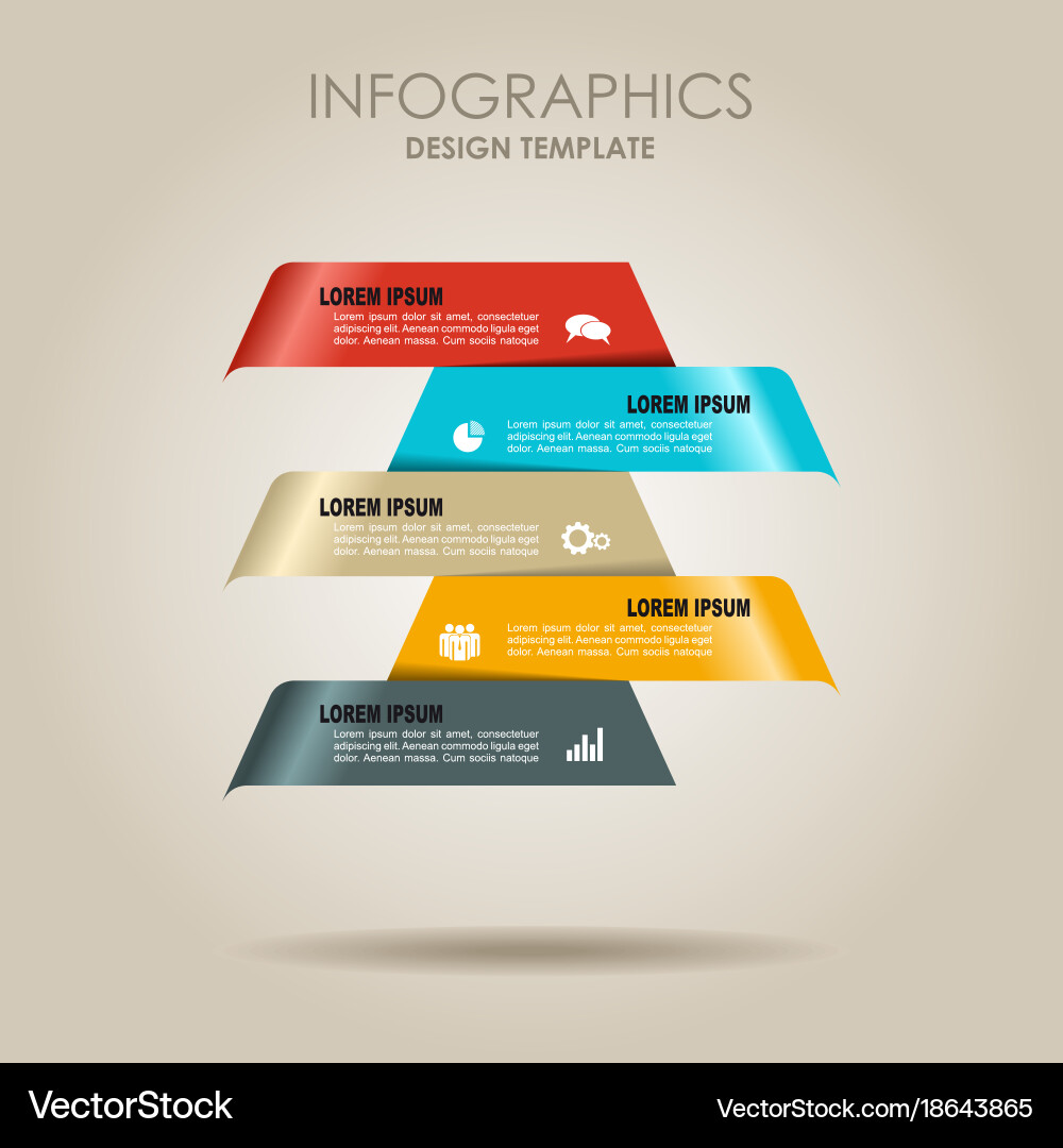 Infographic template can be used for workflow vector image