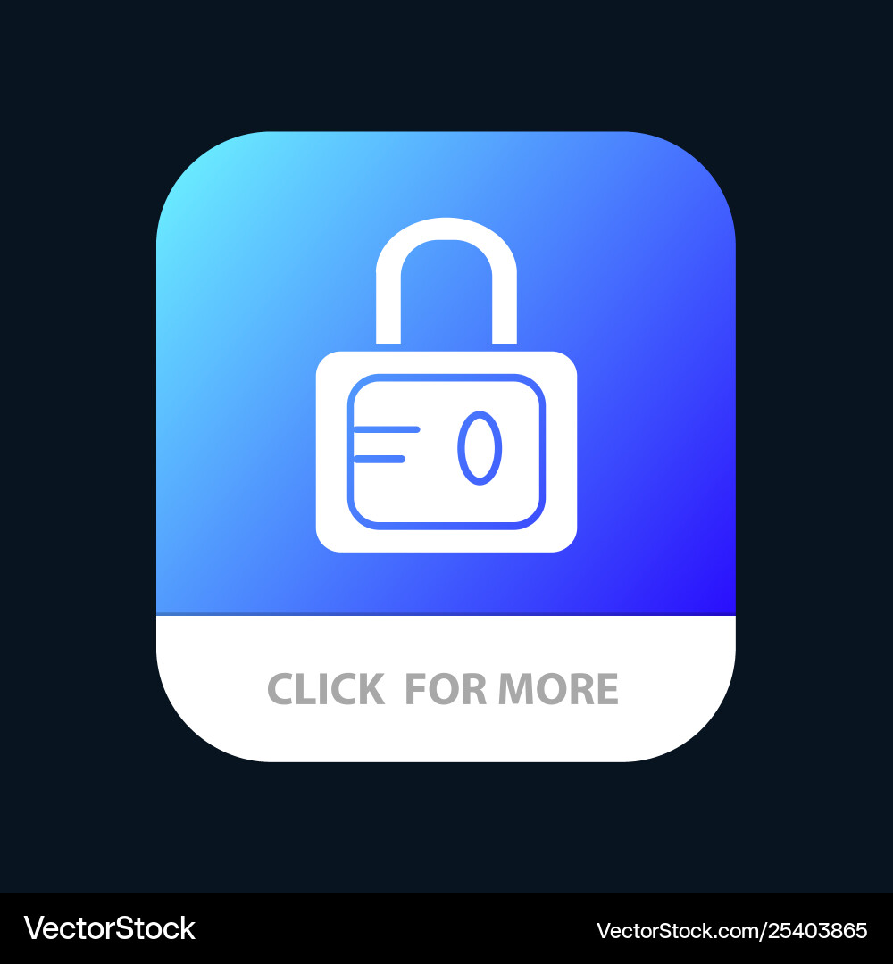 Lock school study mobile app button android Lock school study mobile app button android vector image