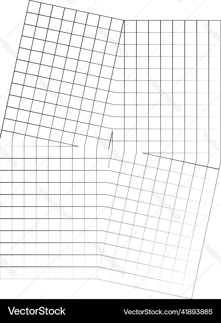 Mirrored tweaked irregular grid mesh grating Mirrored tweaked irregular grid mesh grating vector image