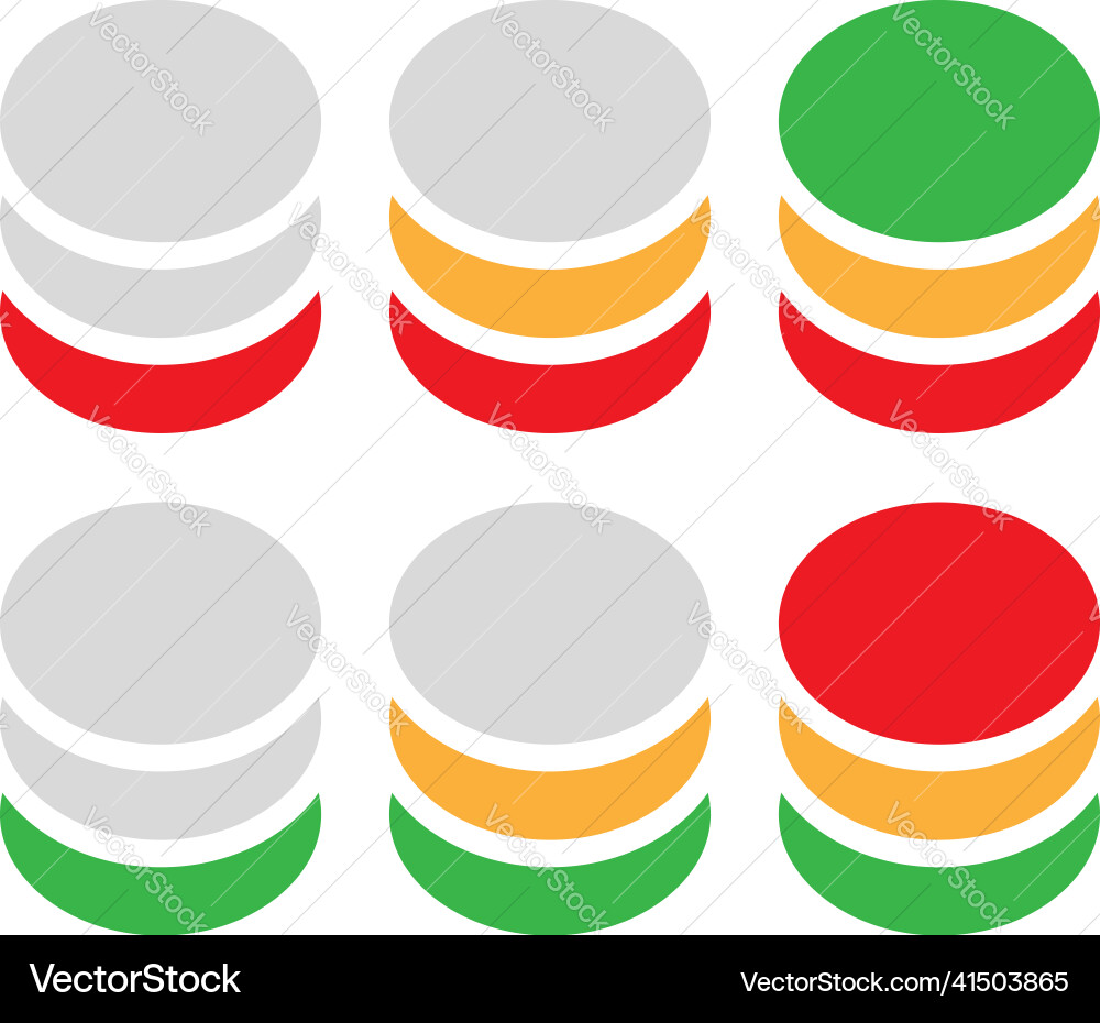 Progress bar steps phases level indicator Progress bar steps phases level indicator vector image