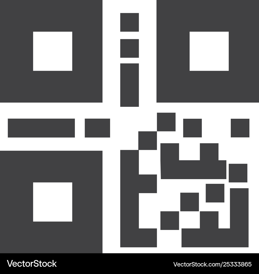 Qr code bar icon Qr code bar icon vector image