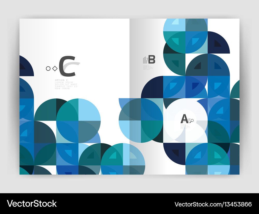 Abstract background with color triangles annual Abstract background with color triangles annual vector image