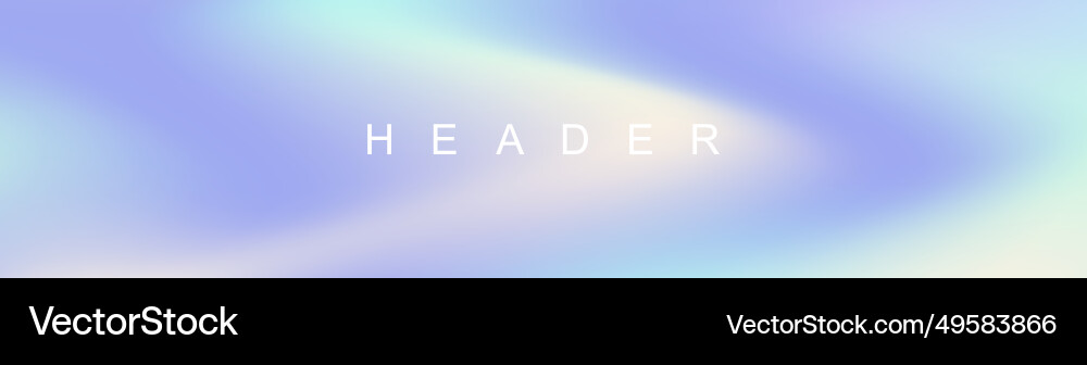 Abstract pastel gradient header background Vector Image