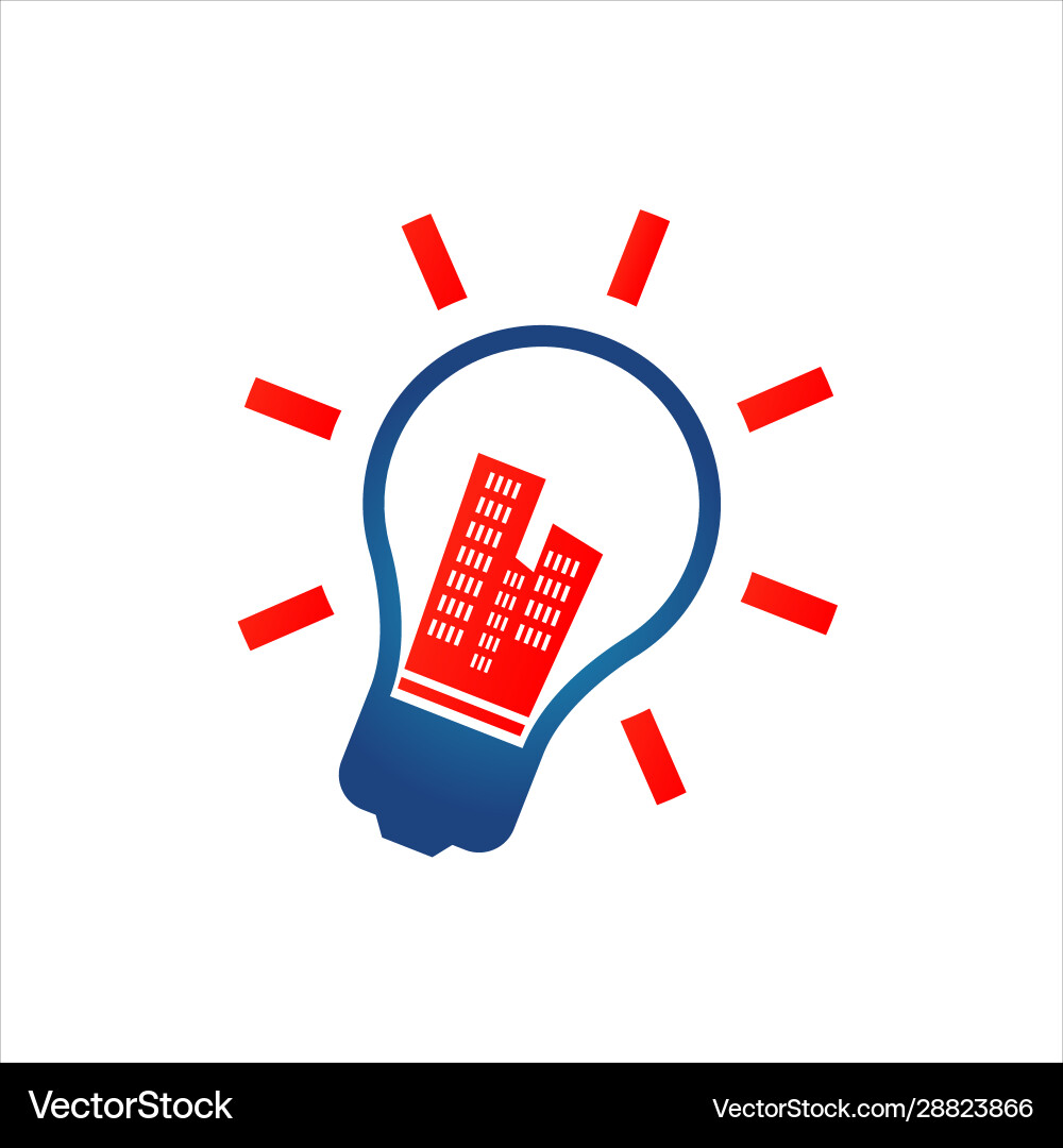 Finding property search logo design guide to find Vector Image
