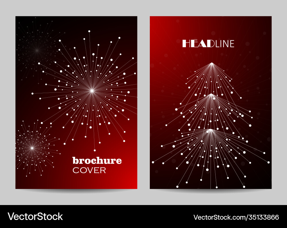 Moderne Broschüre Cover-Design mit Wintermuster Moderne Broschüre Cover-Design mit Wintermuster Vektorbild