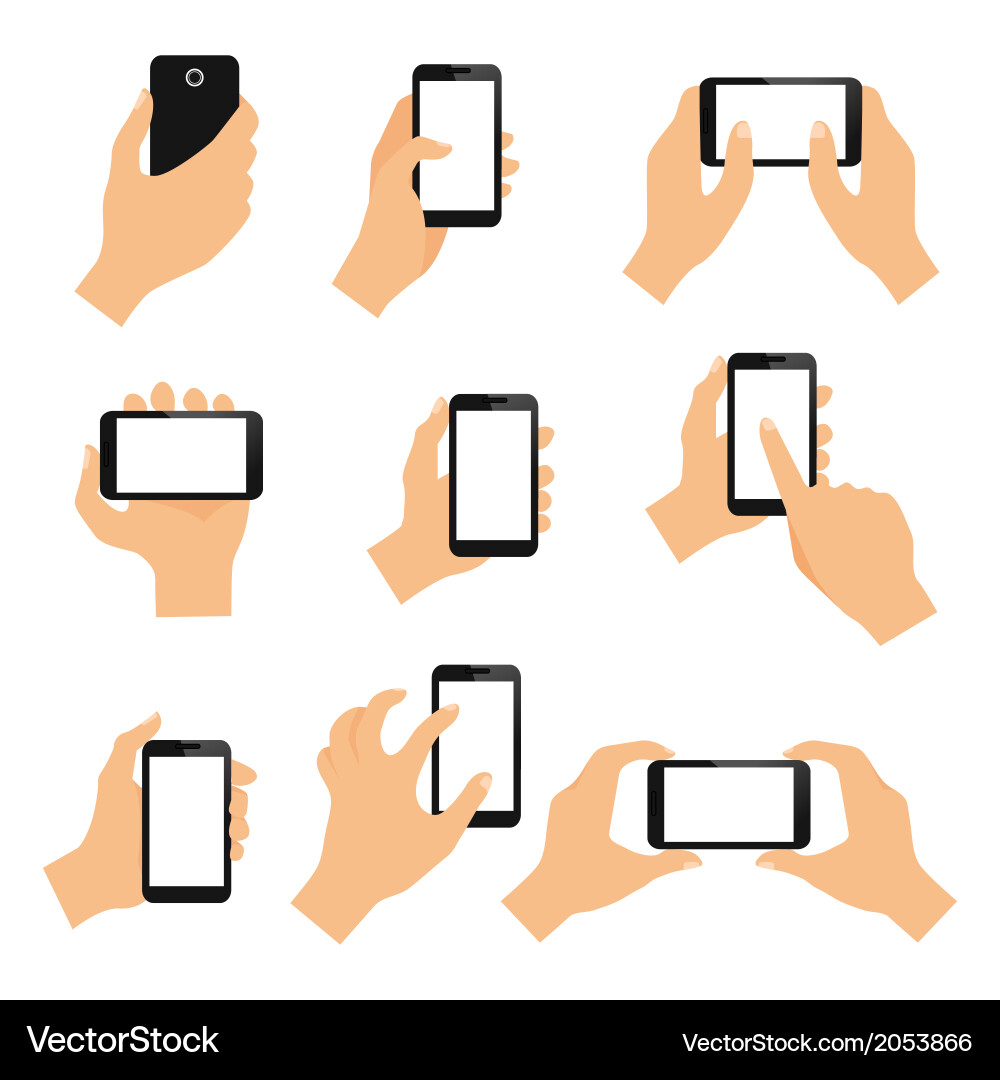 Touch Screen Interaction vector image