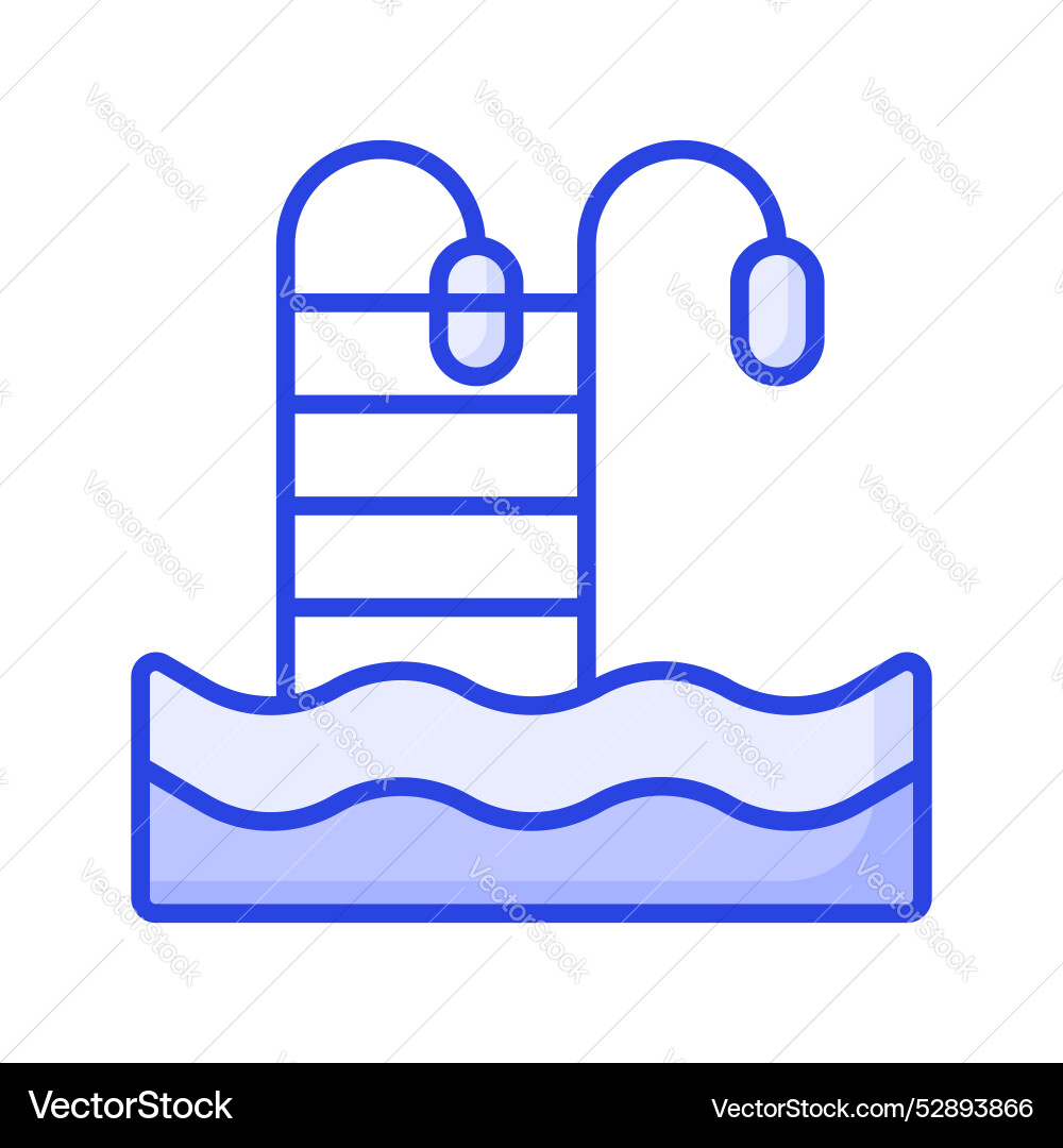 Visually appealing of swimming pool editable lap Vector Image