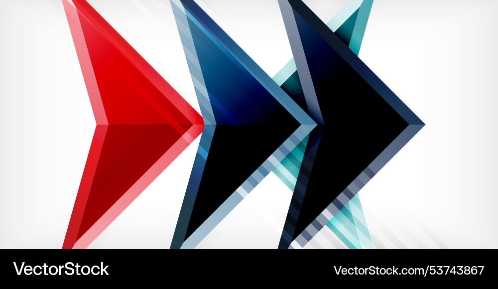 Abstract background color triangles and arrows Abstract background color triangles and arrows Vector Image
