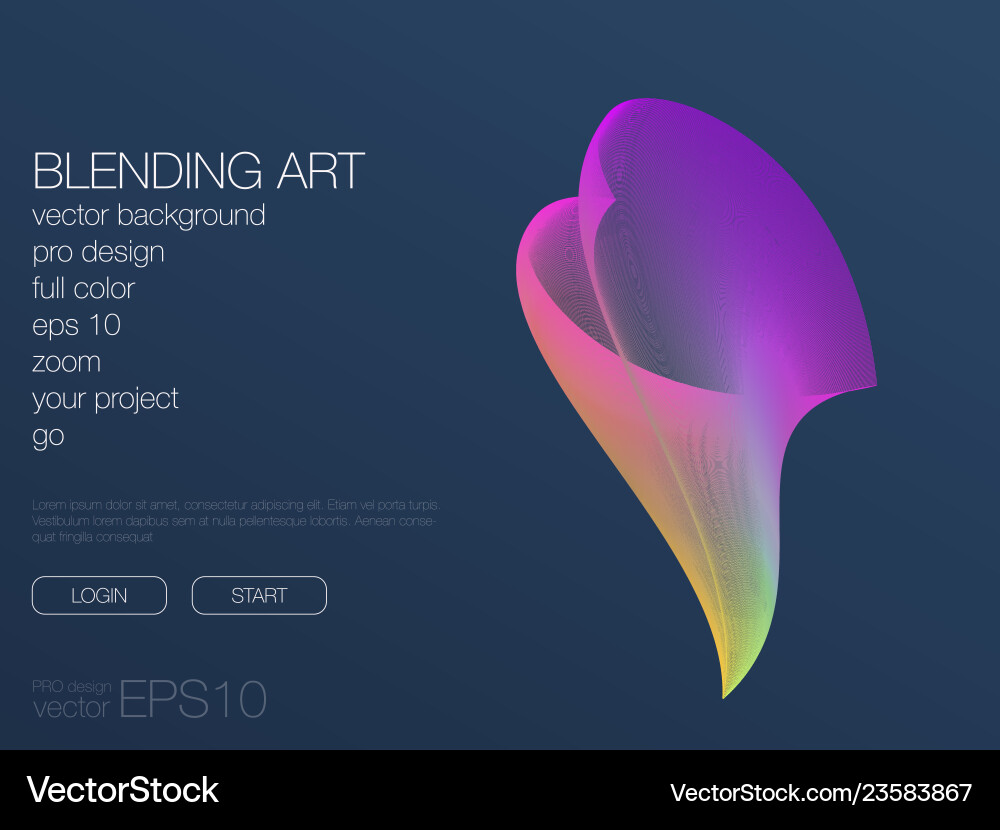 Abstract blend background template for web site Abstract blend background template for web site Vector Image