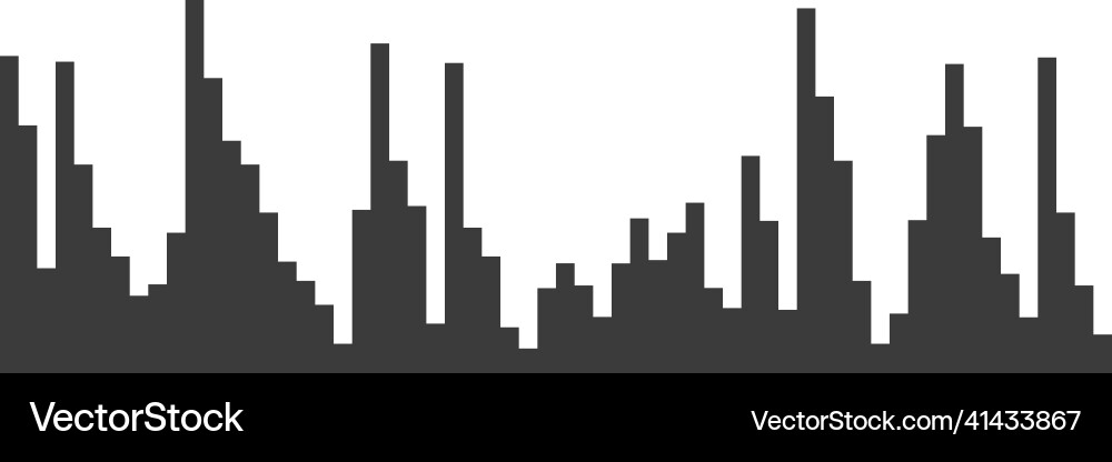 Black histogram icon statistical number data Vector Image