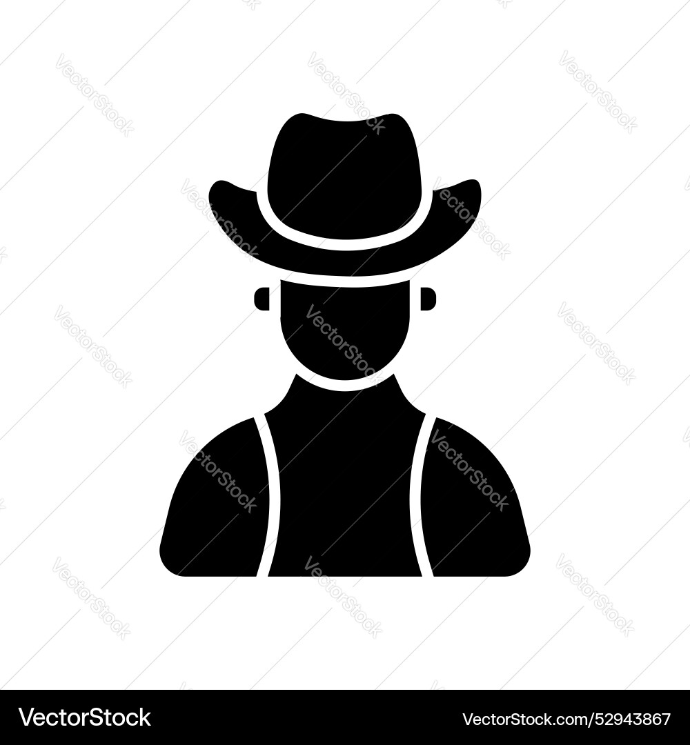 Cowboy-Symbol Vintage-Klauensymbol Cowboy-Symbol Vintage-Klauensymbol vektorbild