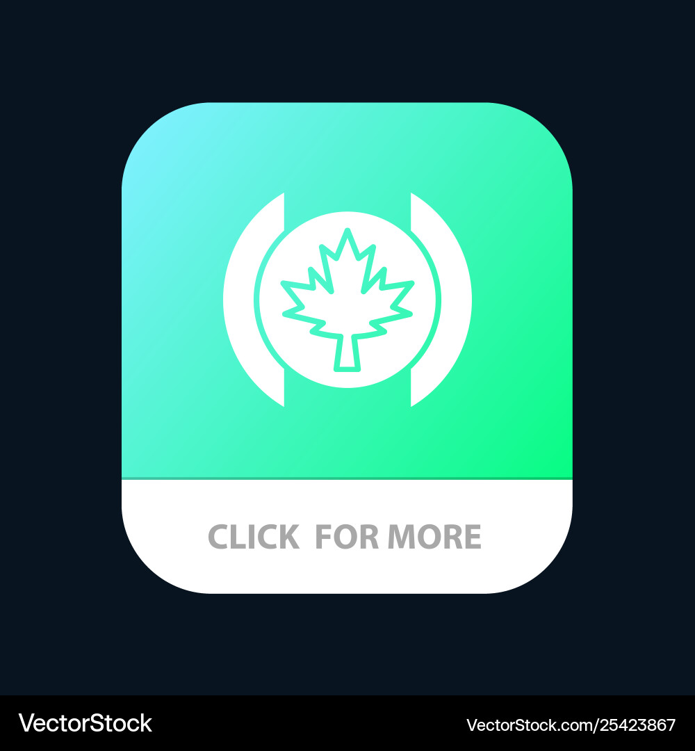 Flagge Blatt Baum mobile App-Taste Android und ios Flagge Blatt Baum mobile App-Taste Android und ios Vektorbild