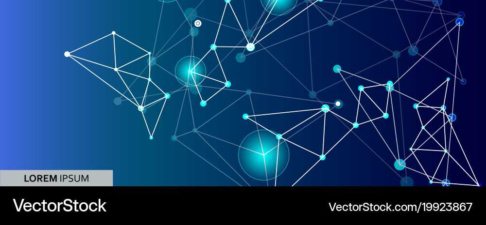 Graphic abstract background connect visualization vector image