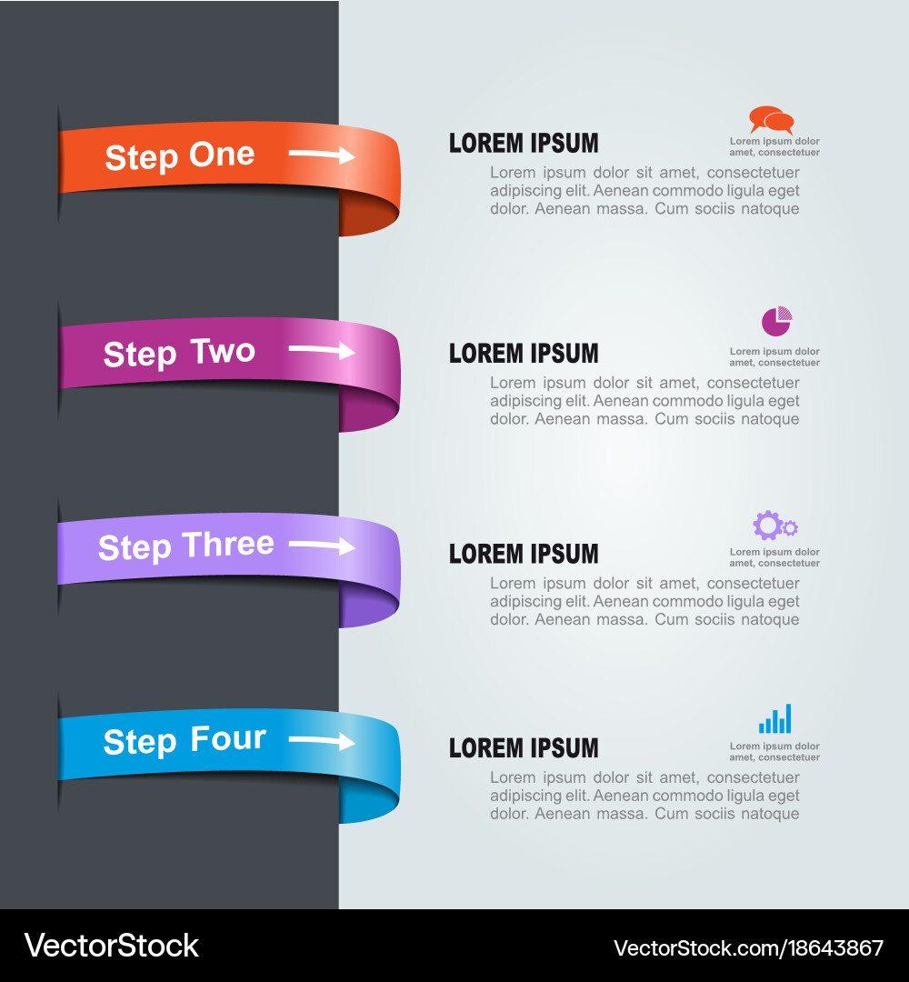 Infographic template can be used for workflow Vector Image