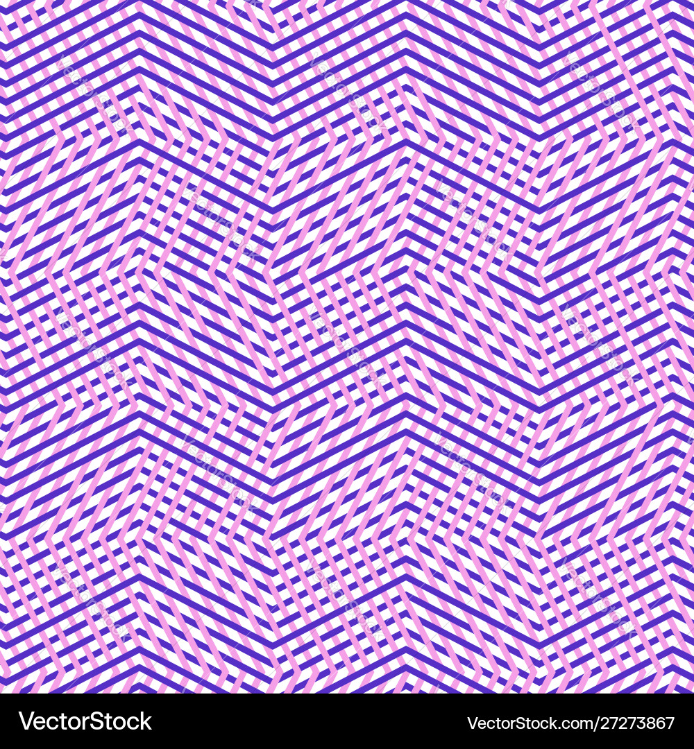 Intersected interweaved irregular lines stripes Vector Image
