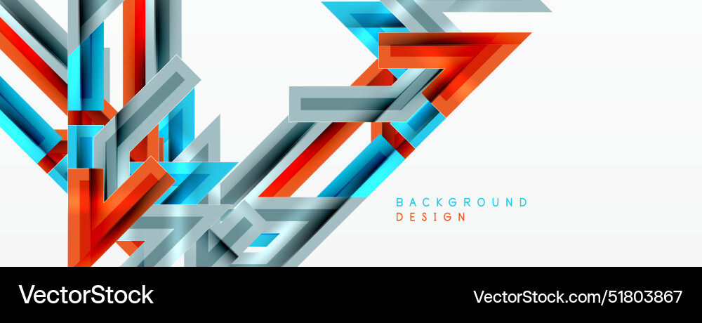 Line zig zag dynamic geometric abstract background Vector Image