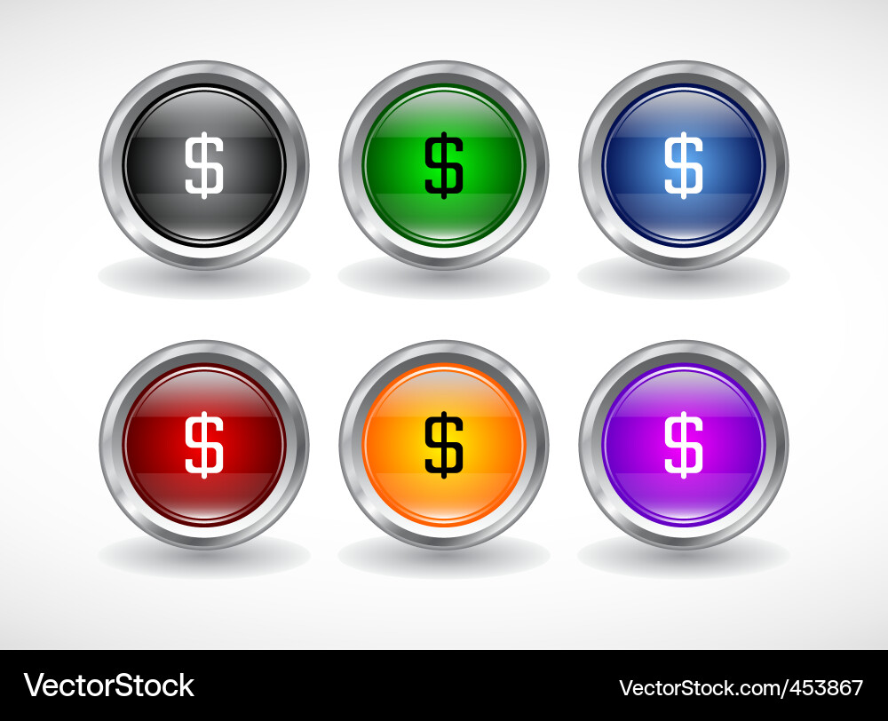 Moderne Web Button Icons Vektorbild